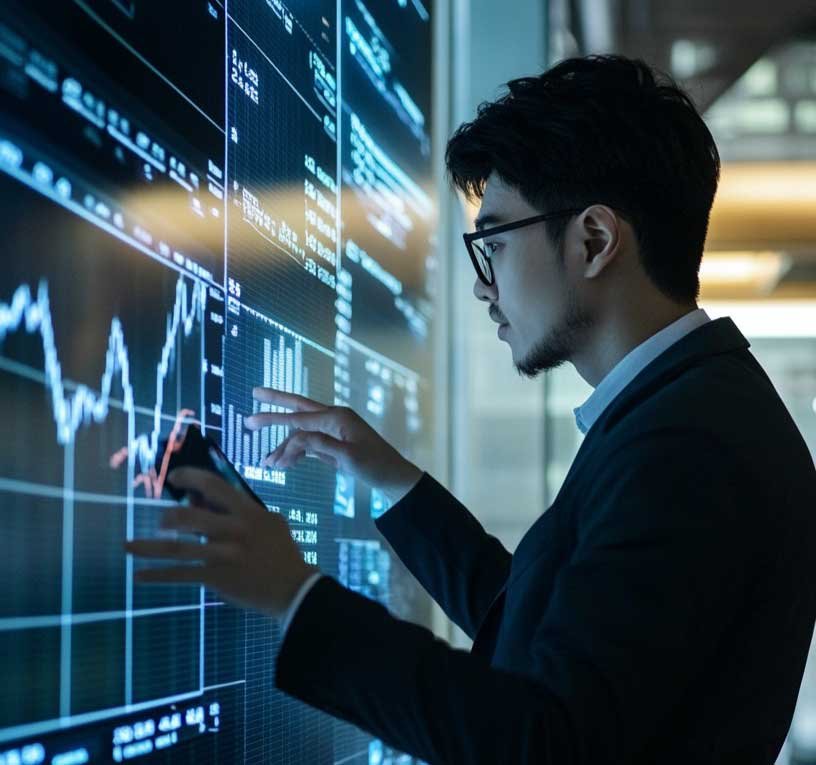 StockCake-Analyzing-financial-data_1742967059-mobile Strong Brands mitigates downturns.