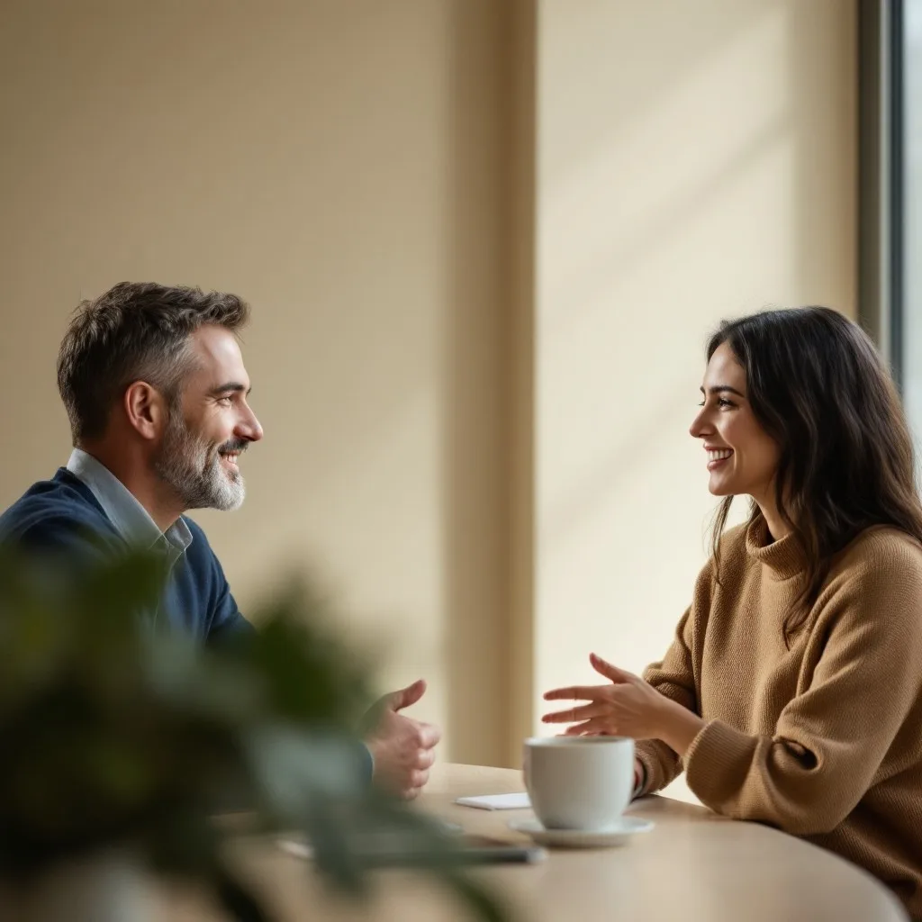 StockCake-Professional Casual Conversation_1746158519 OKR is people oriented