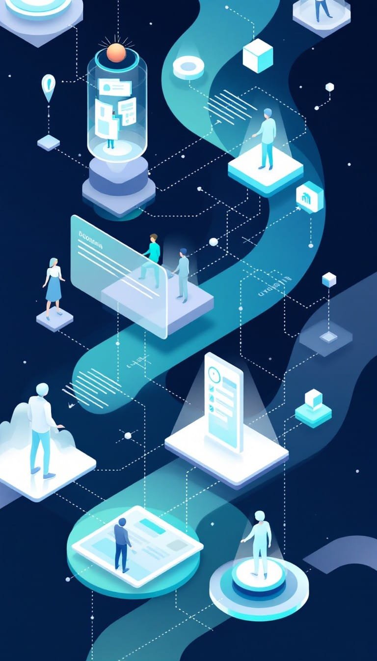 StockCake-Digital Workflow Network_1748922963 SEO and Digital Marketing