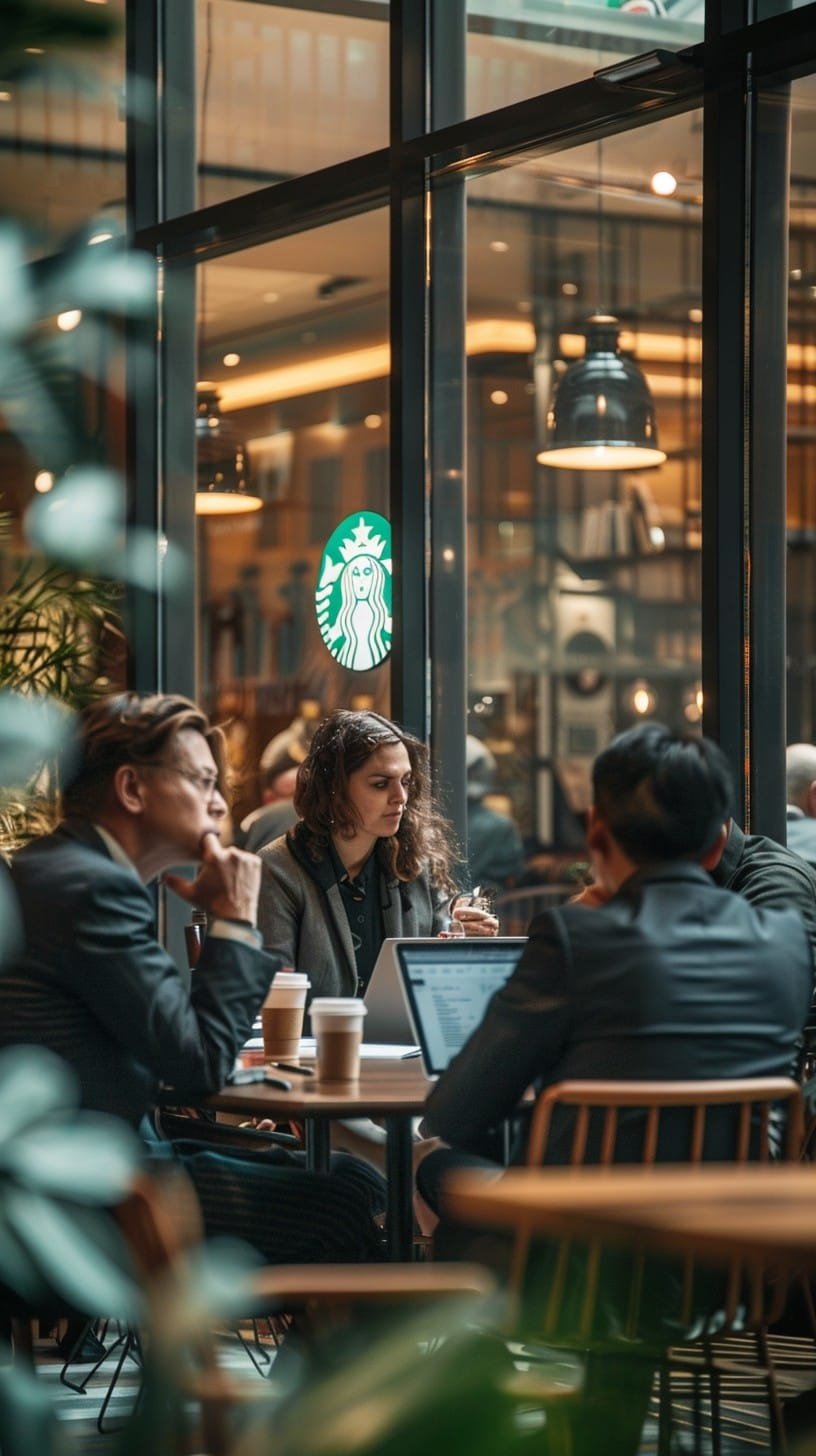 StockCake-Café Business Meeting_1752817004 Starbucks Identity
